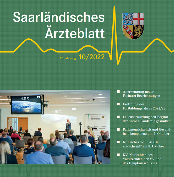 Neue Ausgabe Oktober Ärztekammer Saarland